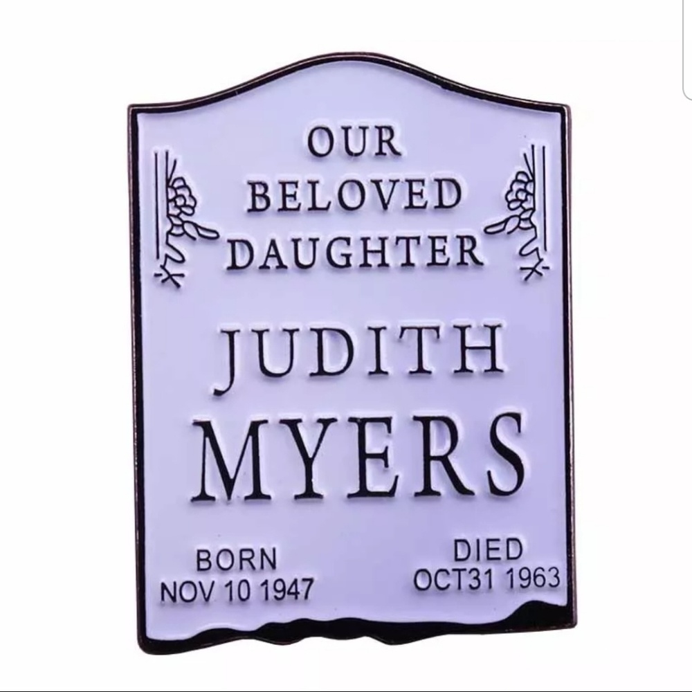 Judith Myers Tombstone Pin Halloween Michael Myers